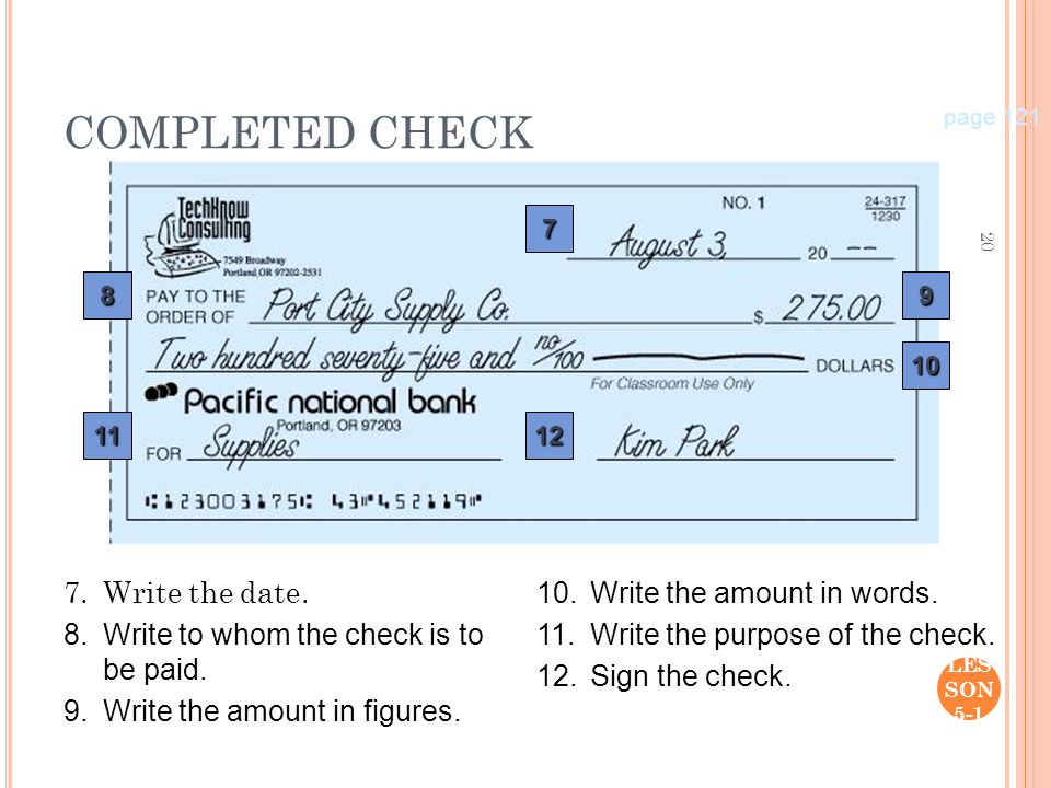 Post-dated cheque